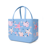 Original Bogg Bag - Carolina Blue Shells and Starfish